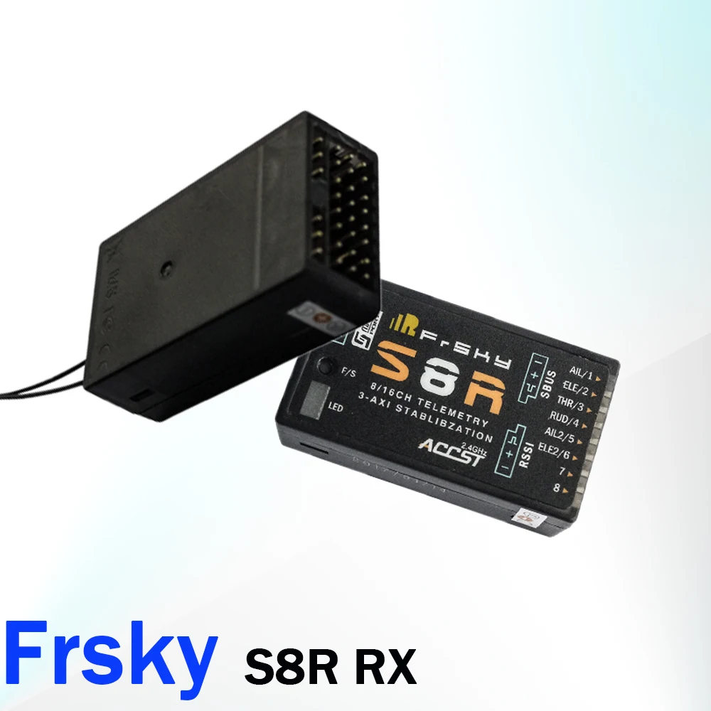 

Приемник FrSky S8R 8/16 CH со встроенным 3-осевым гироскопом и 3-осевым ускорением