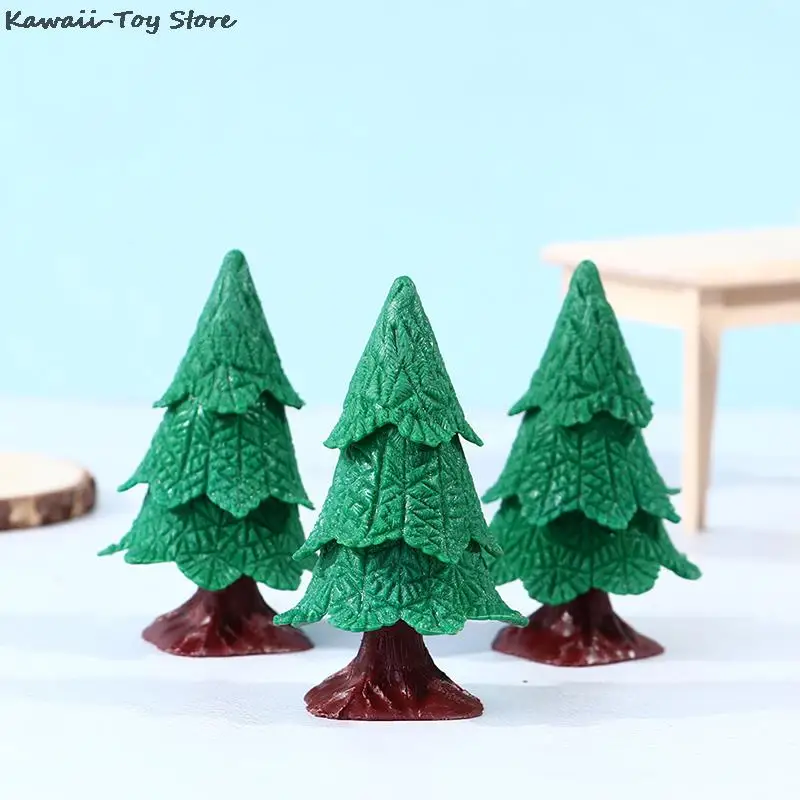 

1:12 Mini Christmas Tree New Year Snow Frost Small Pine Tree DIY Craft Desktop Decoration Christmas Ornaments