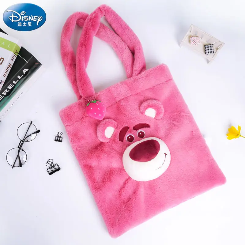 

Оригинальная сумка на плечо Disney с клубничным медведем, сумки для женщин, Ароматизированная Повседневная модная сумка, сумка-мессенджер для ...