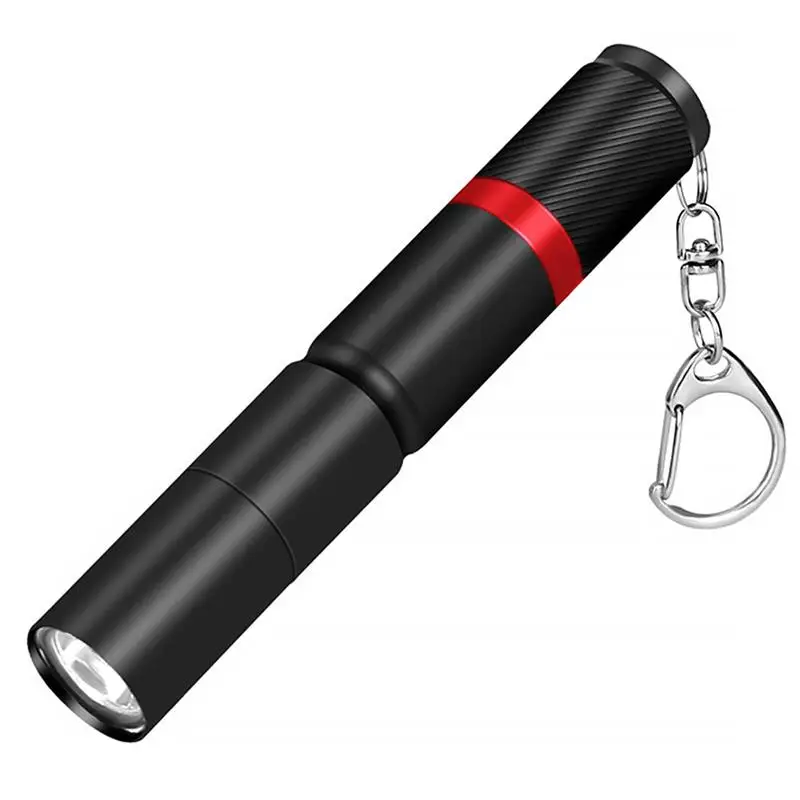 

Mini XPE Bead Lamp Camping Hiking Flashlight Keychain Emergency 3 Modes Dimmable Hand Torch Battery Operated Lighting Supplies