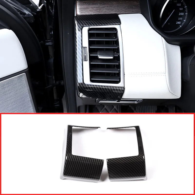 

Carbon Fiber Style Abs Plastic Side Ac Vent Frame Cover Trim For Land Rover Discovery 5 2018 Car Accessories
