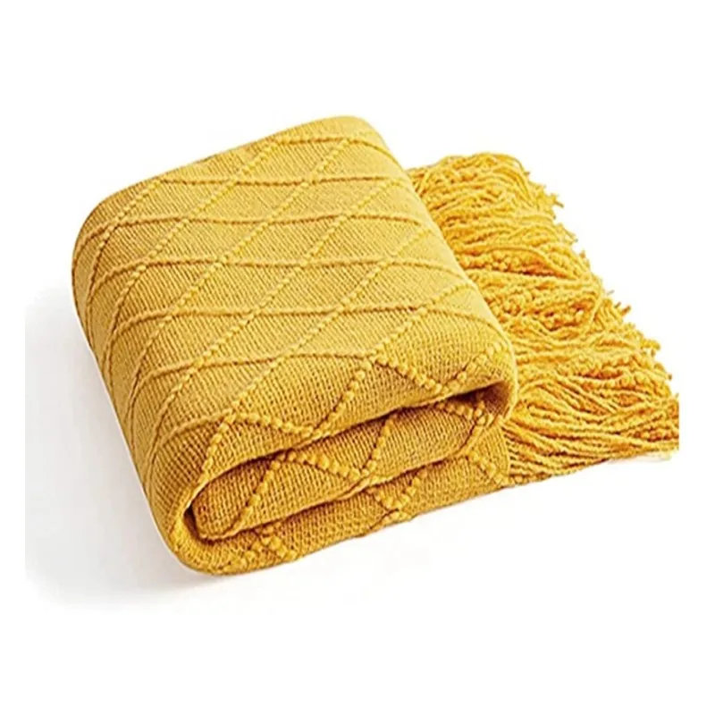 Inyahome вязаное плед одеяло s легкое декоративное фермерское теплое Тканое мягкое