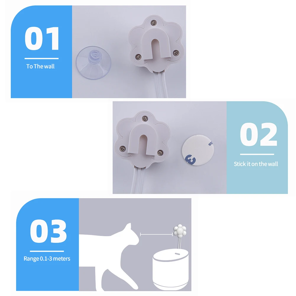 1pc Suitable for USB Charging Smart Automatic Cat Water Fountain Dog Drinker External Electric Sensor Feeder Switch |