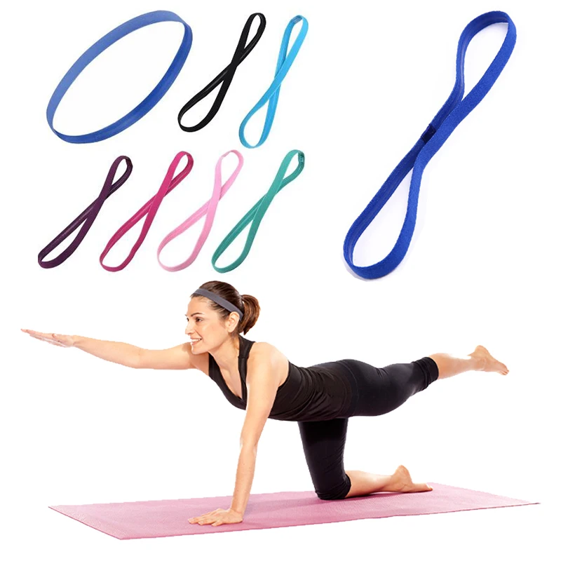 

Women Yoga Hairband Stretch Sports Headband for Men Sport Running Fitness Headbands Elastic Anti-slip Sweatband Gym Headbands