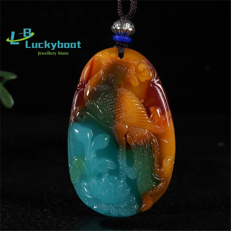 Прямая поставка Синьцзян натуральный золотой шелк курица кровь Камень Резной