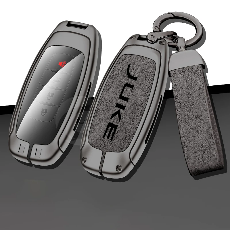 

Zinc Alloy Car Remote Control Key Cover Holder Shell Fob for Nissan Juck Key Case Keychain Protector Keyless Accessories