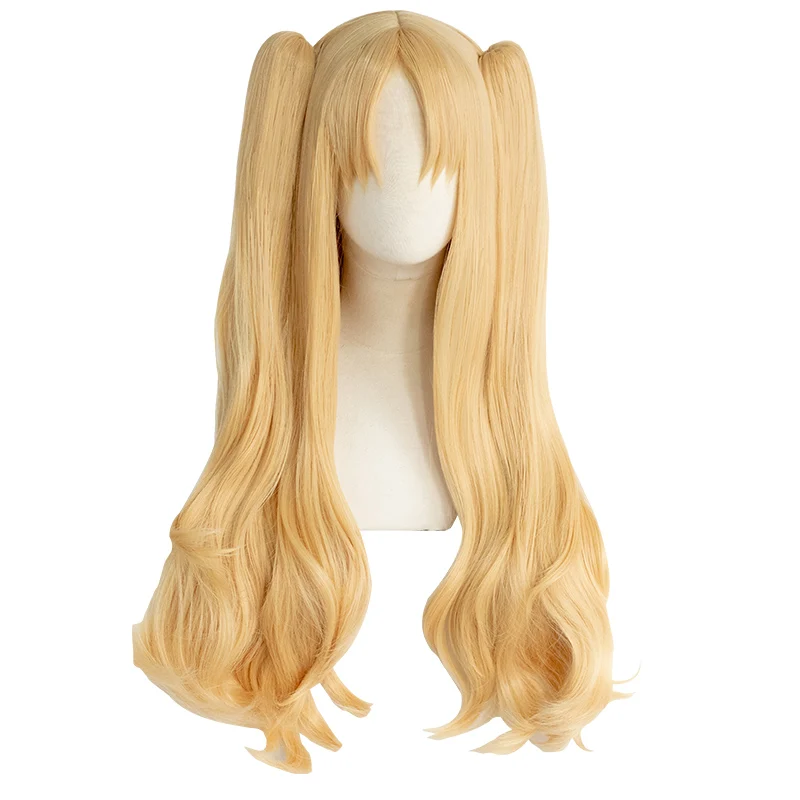 UWOWO Ereshkigal Cosplay Wig Anime Fate/Grand Order Blonde Cosplay Hair Ponytail 80cm Long Gold Cosplay Holiday Party FGO images - 6