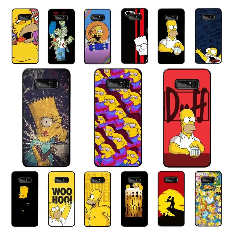 

Disney Cute Funny Homer J. Simpson Phone Case for Samsung Note 5 7 8 9 10 20 pro plus lite ultra A21 12 02