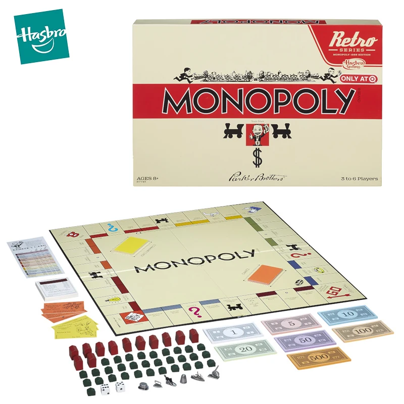 Hasbro Gaming Monopoly Board Game Retro Series Classic 1935 