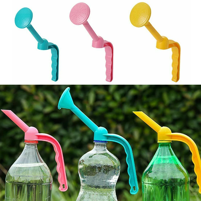 

1pc Bottle Cap Sprinkler Multi-functional Plastic Double Head Nozzle Bottles Cans Plant Watering Irrigation Garden Tools