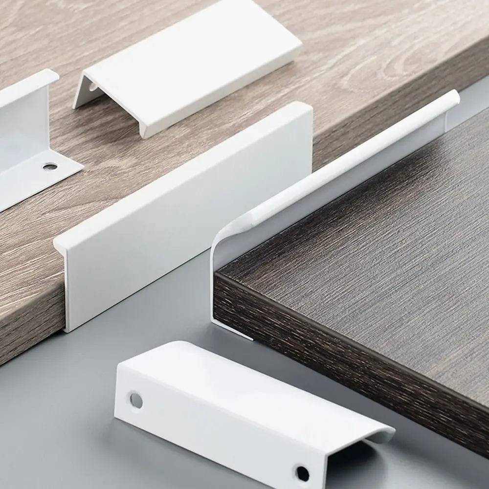 

Белые скрытые ручки для шкафов из алюминиевого сплава 80/120/150/200 мм