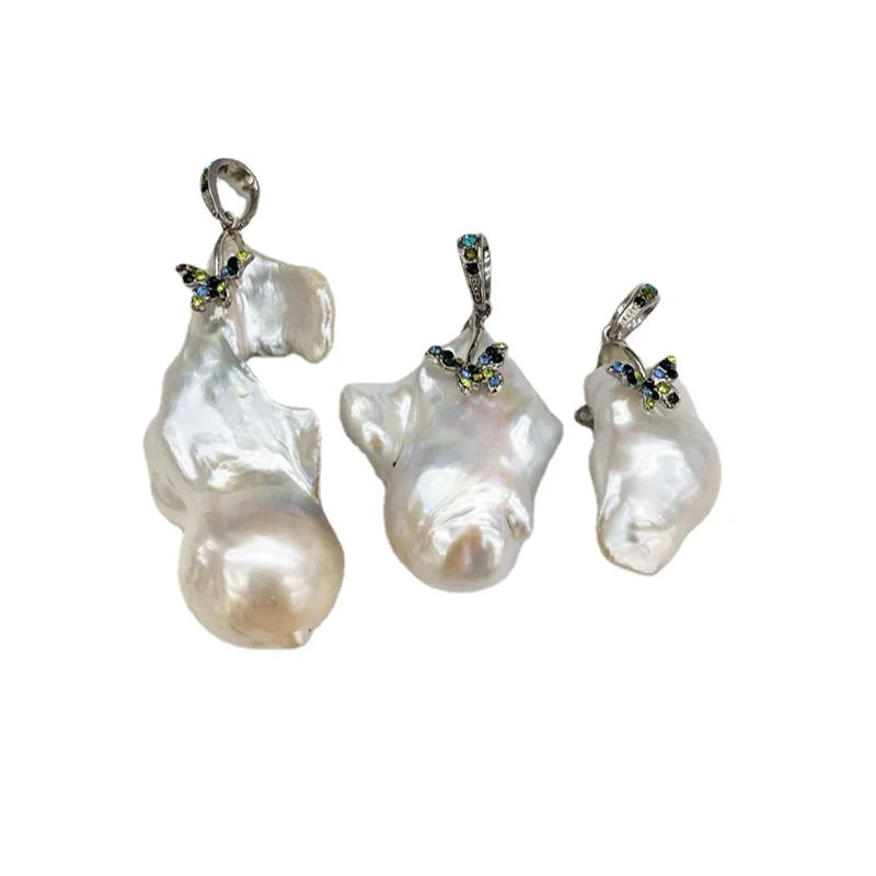 Большой натуральный пресноводный жемчуг для изготовления ожерелья подвеска из