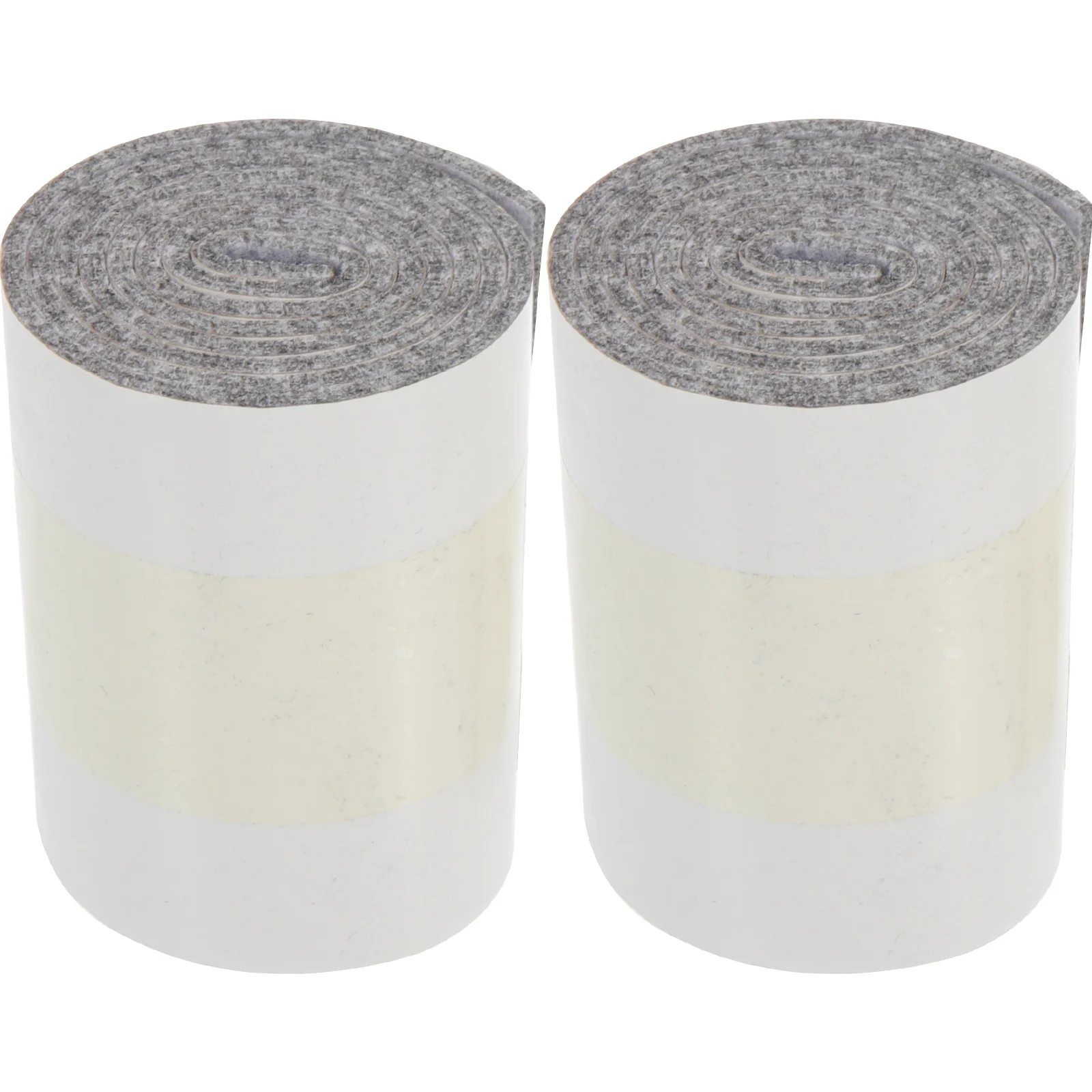 

2 Rolls Adhesive Felt Strips The Tape Furniture Pad Hardwood Floors Chair Legs Stickers Backing