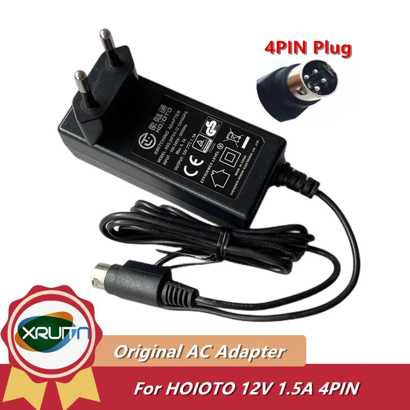 

Genuine HOIOTO AC Switching Adapter 12V 1.5A 18W EC1008 Charger For Hikvision Video Recorder Power Supply ADS-25FSG-12 12018GPG