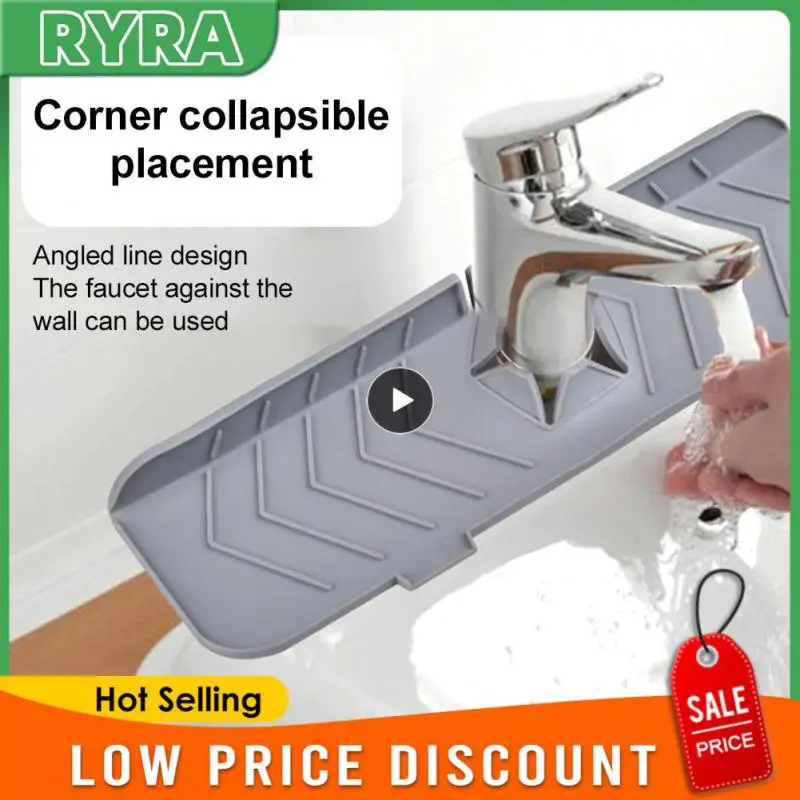 

Snap Design Faucet Silicone Faucet Water Guide Pads Household Not Easy To Wear Drainage Pad Faucet Drain Pad Proof