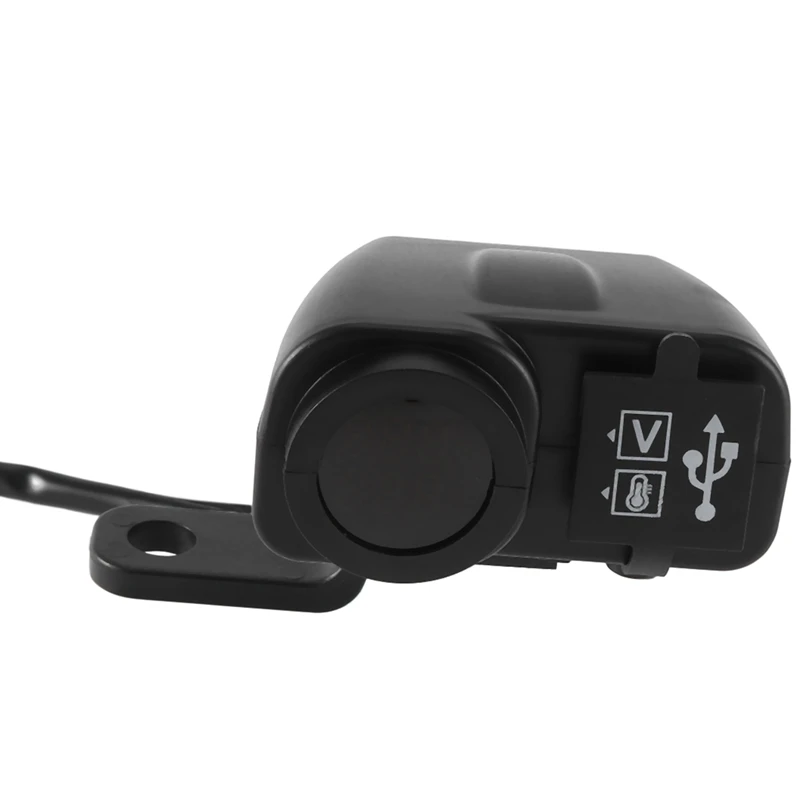 

Автомобильное зарядное устройство 1 шт., универсальный измеритель напряжения и температуры с цифровым дисплеем, быстрая зарядка с двумя USB-портами, как показано на рисунке