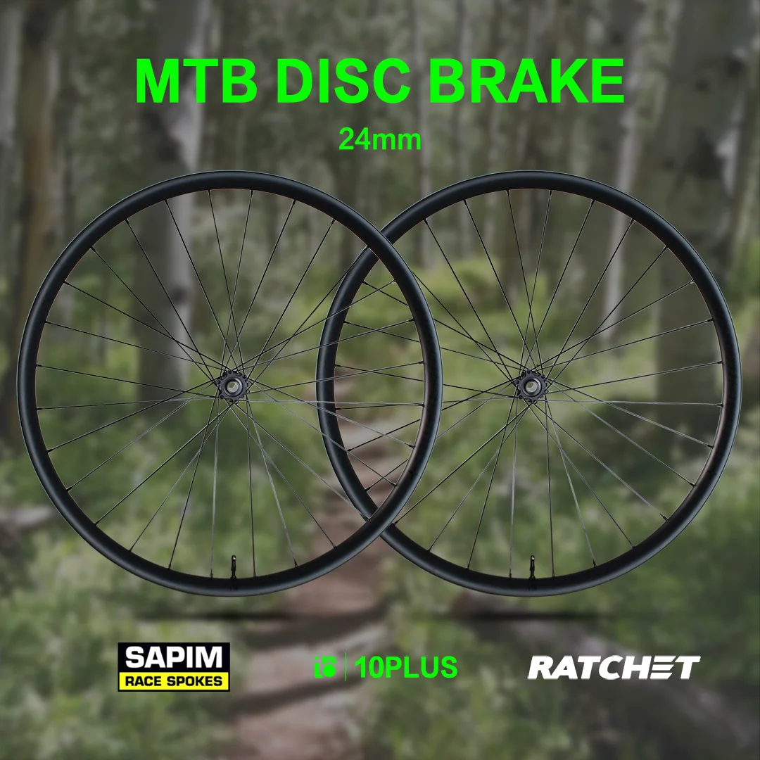 Фото Карбоновые колеса 10PLUS 29er MTB T Series Pro Sapim Cx Ray для горных велосипедов, карбоновые колесные диски, ширина 30 мм, глубина 24 мм №3