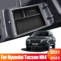 for hyundai tucson nx4 2021 2022 2023 hybrid n line car central armrest box storage organizer container accessories