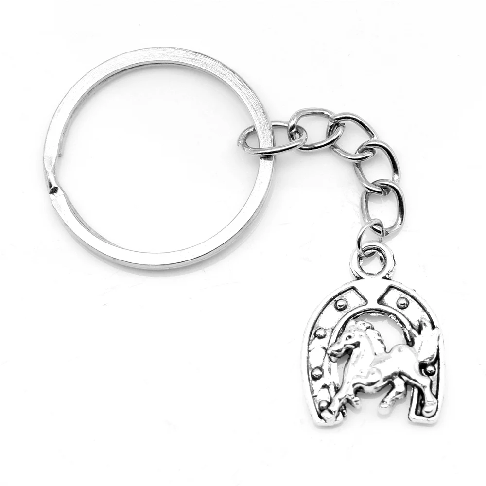 

1pcs Antique Silver Color 18x23mm Horseshoe Keychain Handmade Jewerly Diy