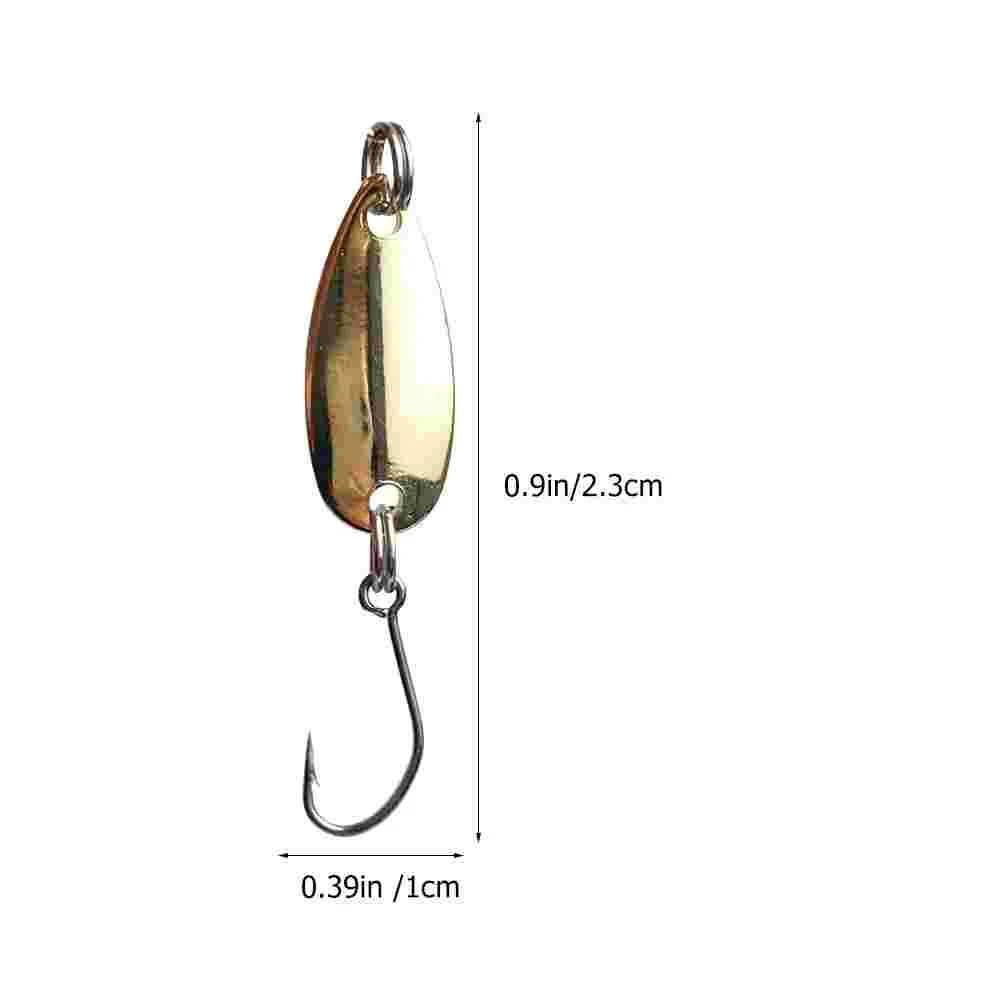 

16 Pcs Metal Bait Hook Vivid Fish Hooks Artificial Fishing Tool Perch Sinking Spoon Fresh Water Fake Baits Sea