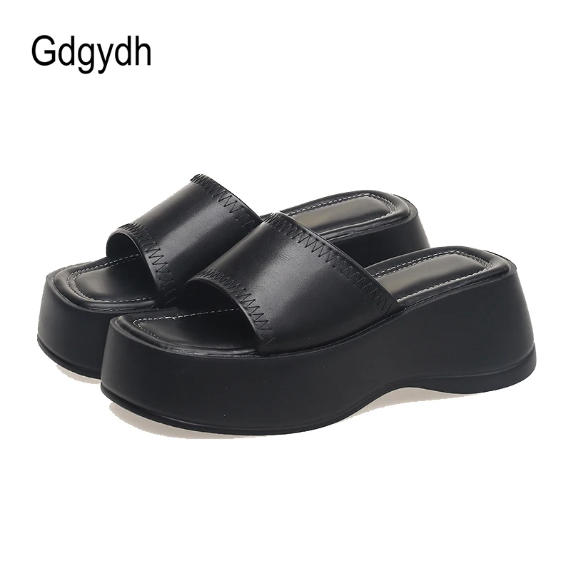 Gdgydh Women's Wedge Sandals Open Toe Outdoor Summer Casual Platform Slides Thick Soled Sports Slippers Silver Comfort