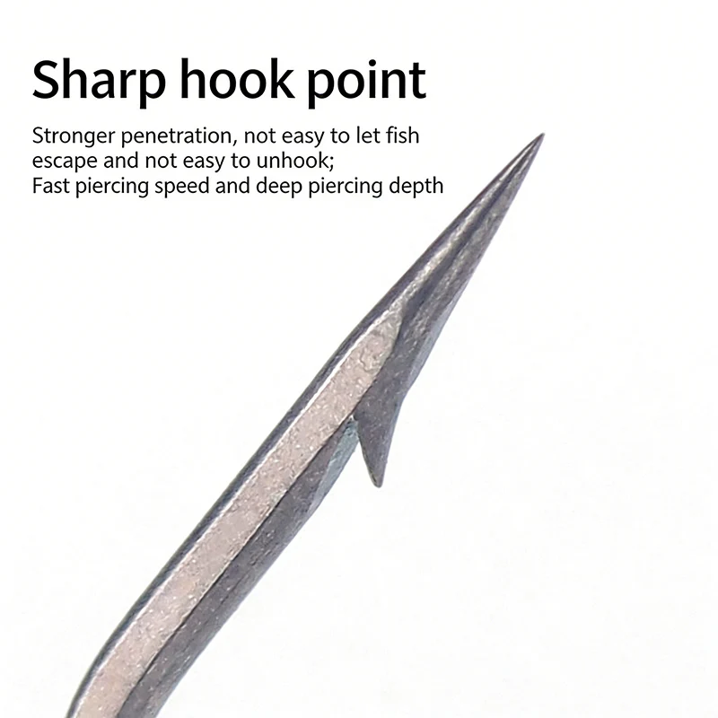 Фото Крючки BKK 9004-NP Offset Worm Hooks с широким зевом, острые, из углеродистой стали, для мягких приманок №3