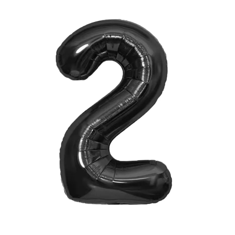 Мини-золотая корона + 32-дюймовый воздушный шар с номером Золото серебро черная