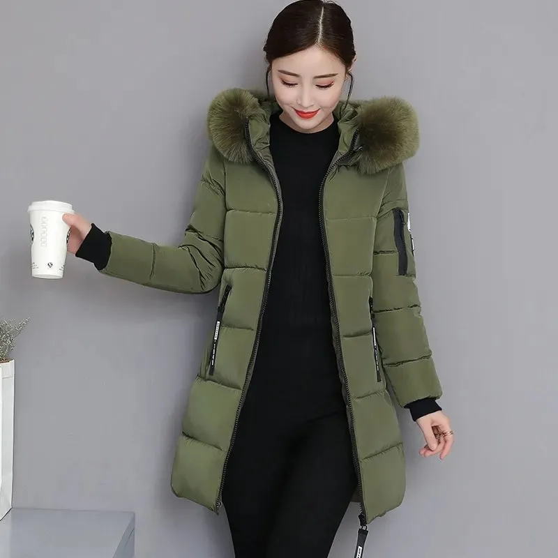 

2021 Nieuwe Vrouwen Winter Real Raccoon Dog Bontkraag Capuchon Witte Eend Down Jas Vrouwelijke Slanke Warme Lange Down