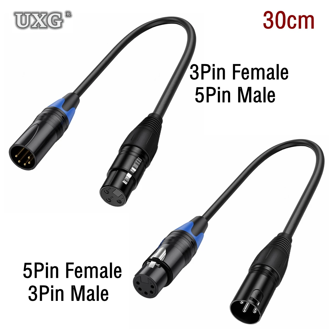 XLR Male 3 Pin к Female 5 &amp аудио кабель для микрофона DMX