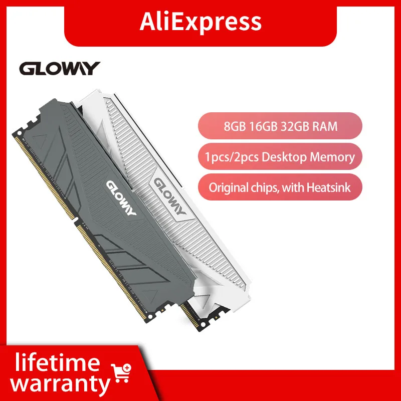 

Gloway DDR4 RAM 8GB PC Desktop Memory 8GB 16GB 3200mhz 3600mhz DIMM with Heatsink with High Performance Memoria Ram Ddr4