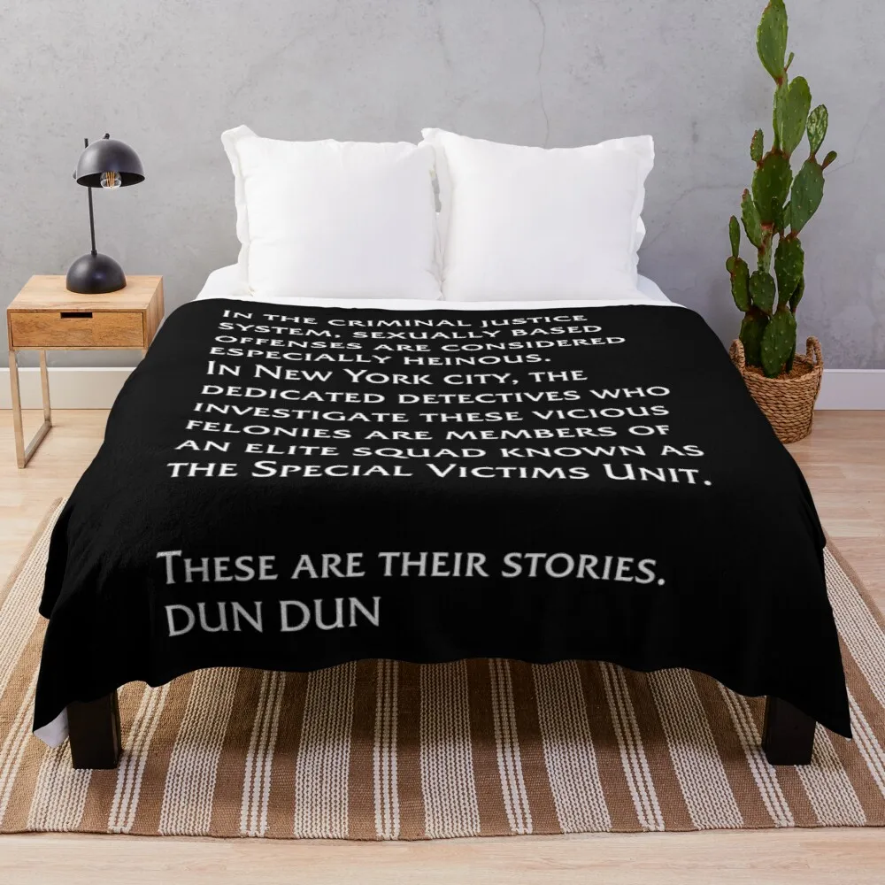 

law and order svu intro Throw Blanket Multi-Purpose