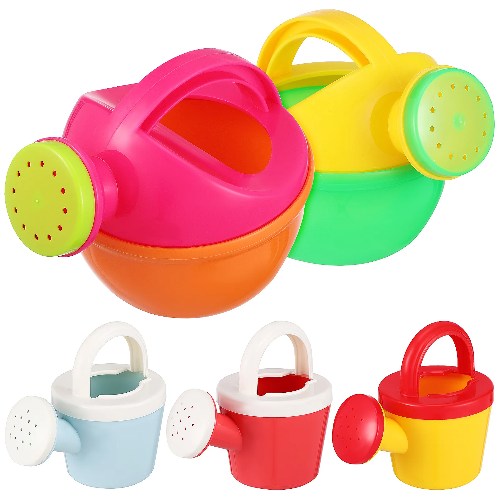

5 Pcs Small Watering Can Sand Toys Kids Age 4-6 Outdoor Kettle Beach Plastic Child
