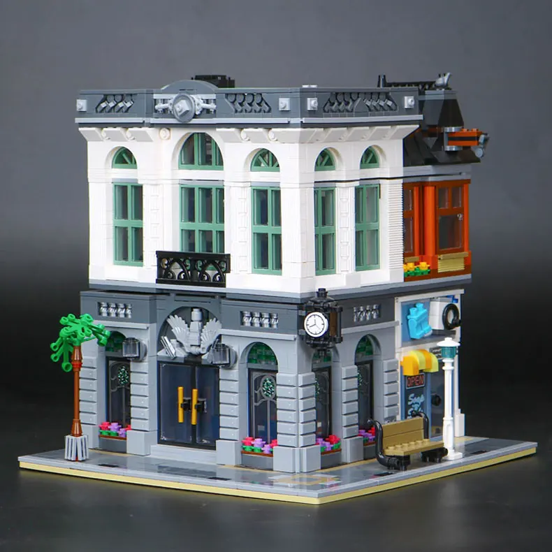

Brick Bank Compatible 10251 15001 Model Building Blocks Bricks Toy Educational birthday Christmas Gifts