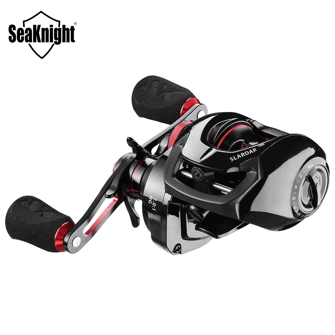 

SeaKnight Brand SLARDAR Series 8.0:1 Baitcasting Reels 190g Magnetic Brake System Drag Power 18lbs Brass Gear Fishing Reels