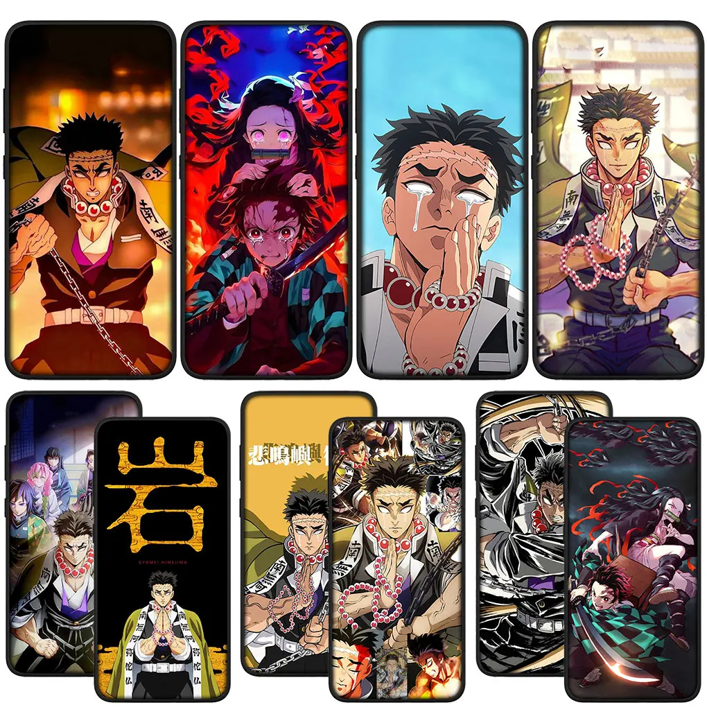 Himejima Gyomei Demon Slayer Casing for Samsung Galaxy S21 S20 Fe S23 S22 Ultra S8 Plus A25 A12 A13 A21S A73 + Phone Cover Case