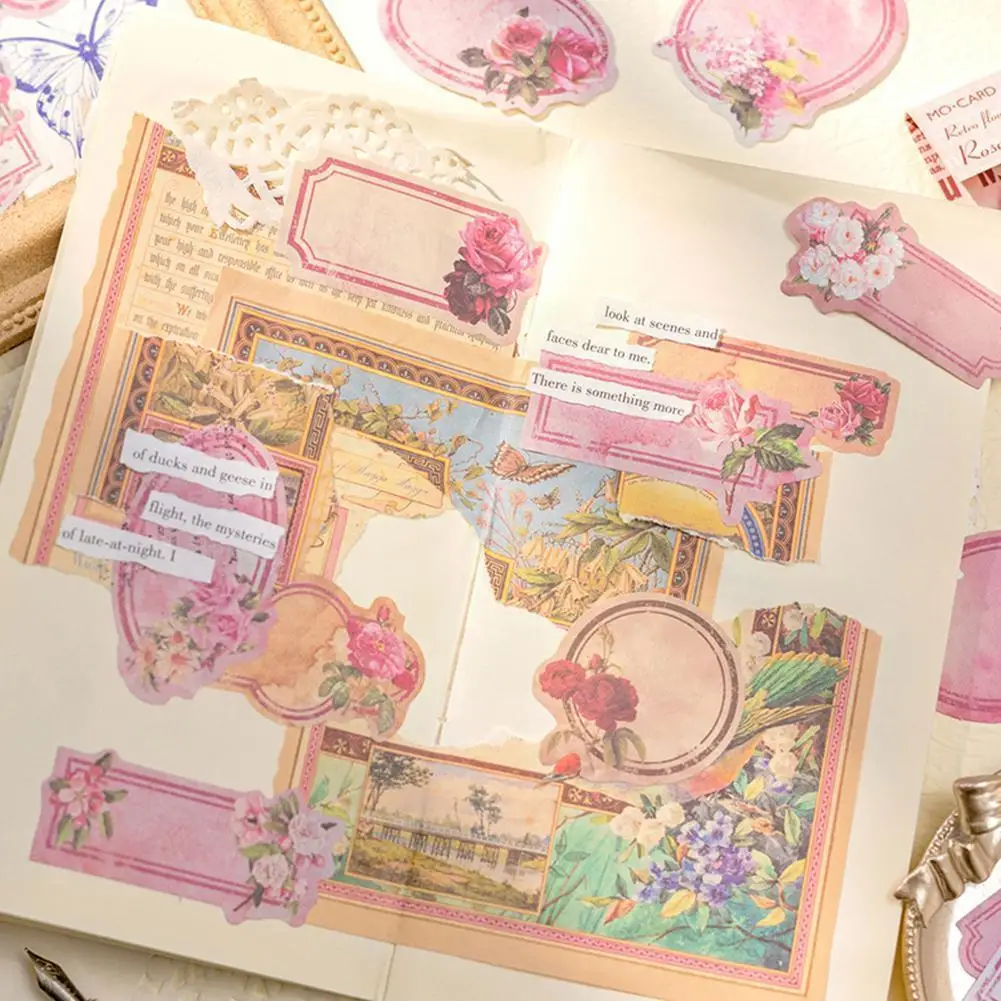 

40 листов/упаковка, наклейки в виде цветов