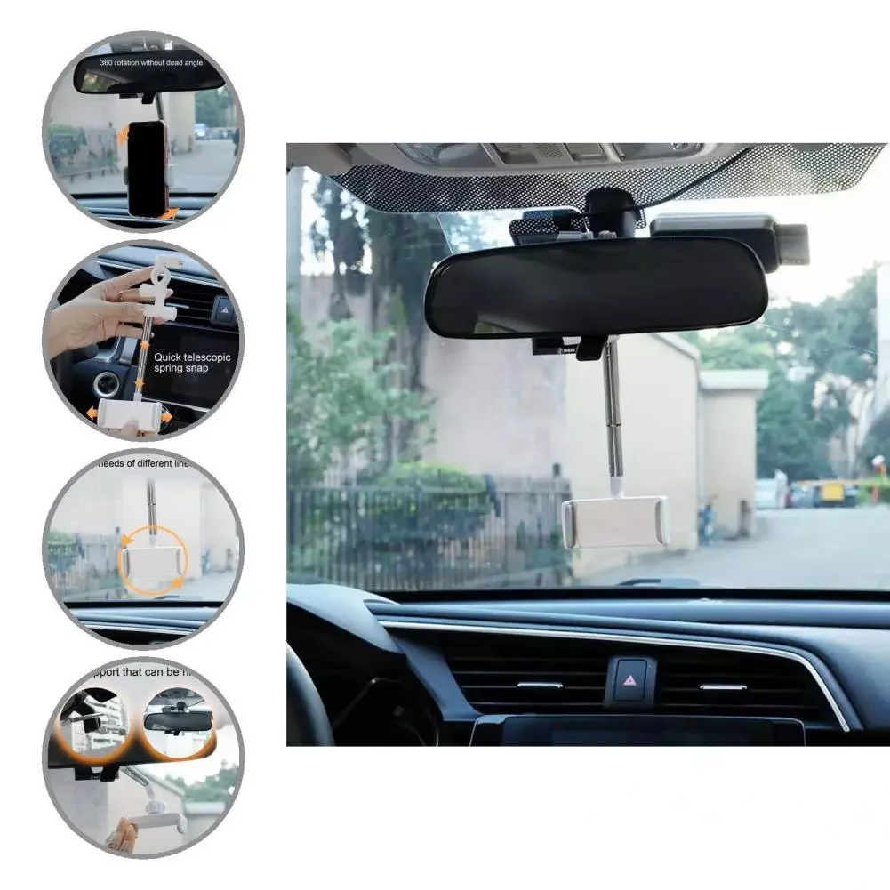 

Easy Installation One-handed Car Seat Phone Clip Support Stand Auto Accessories