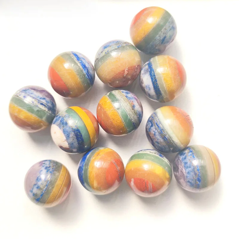 

Wholesale Natural Crystal Sphere Rainbow Small Ball High Quality Worry Stone Spiritual Healing Gemstone For Home Decoration