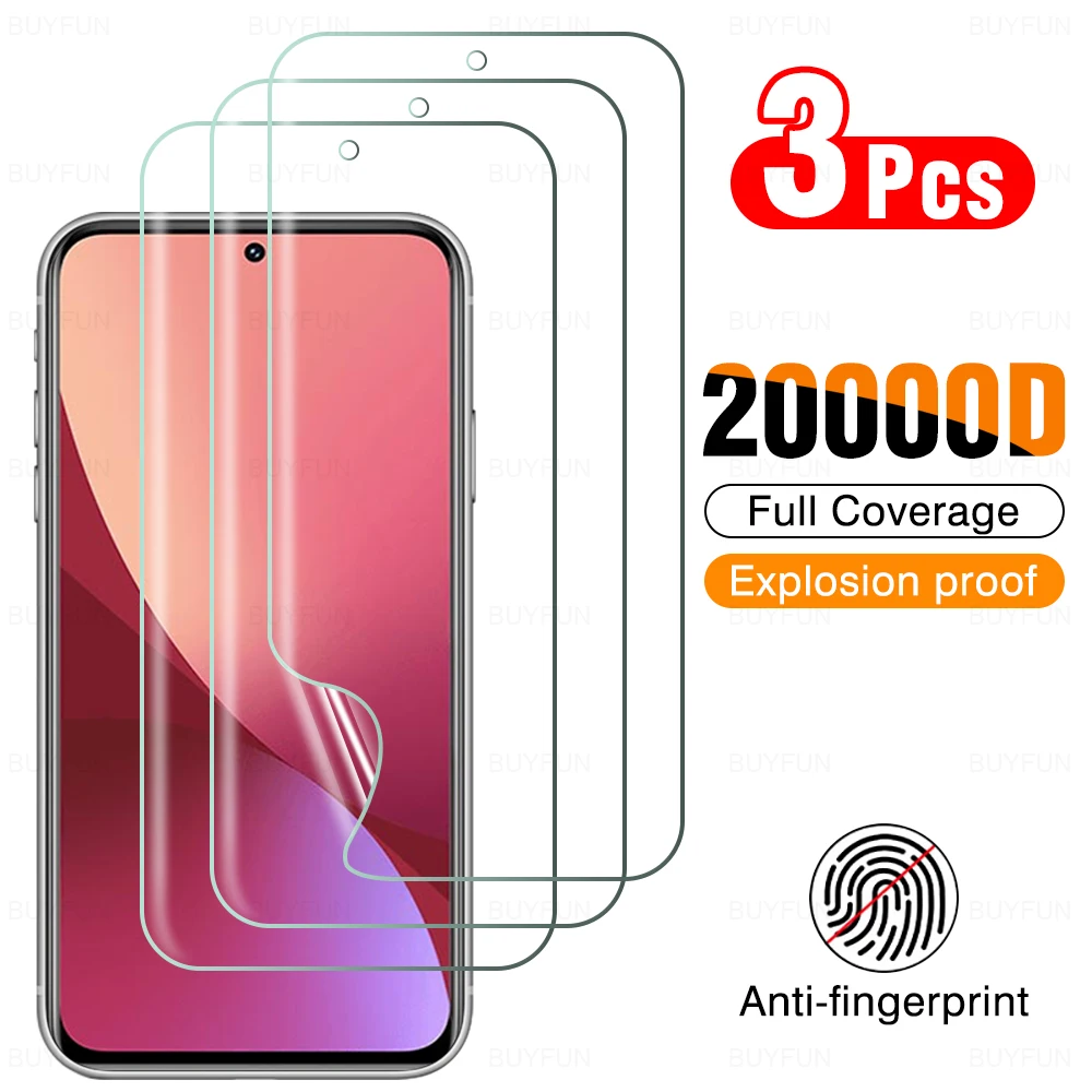 

Гидрогелевая пленка с защитой от царапин для Xiaomi 12 Pro, 3 шт.