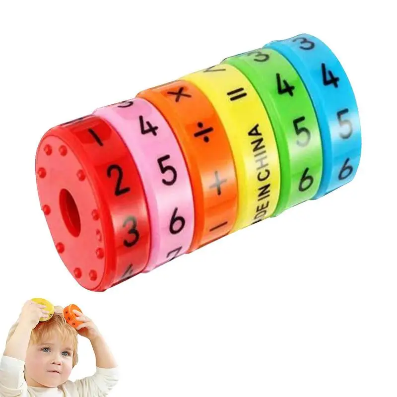 

Children Education Learning Magnetic Math Cylinder Abacus Count Toys Kids Puzzle Cube Magic Intelligence Puzzl