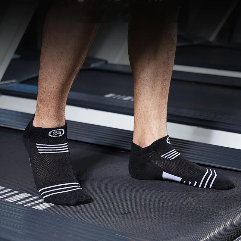 3 pairs Summer sports men's socks solid color mesh breathable running  basketball socks breathable sweat-absorbent sports socks