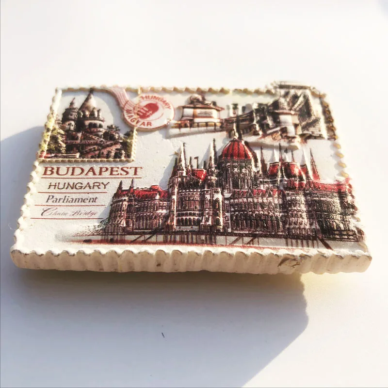 Холодильник сувениры-магниты Будапешт столица Венгрии туристические изделия из