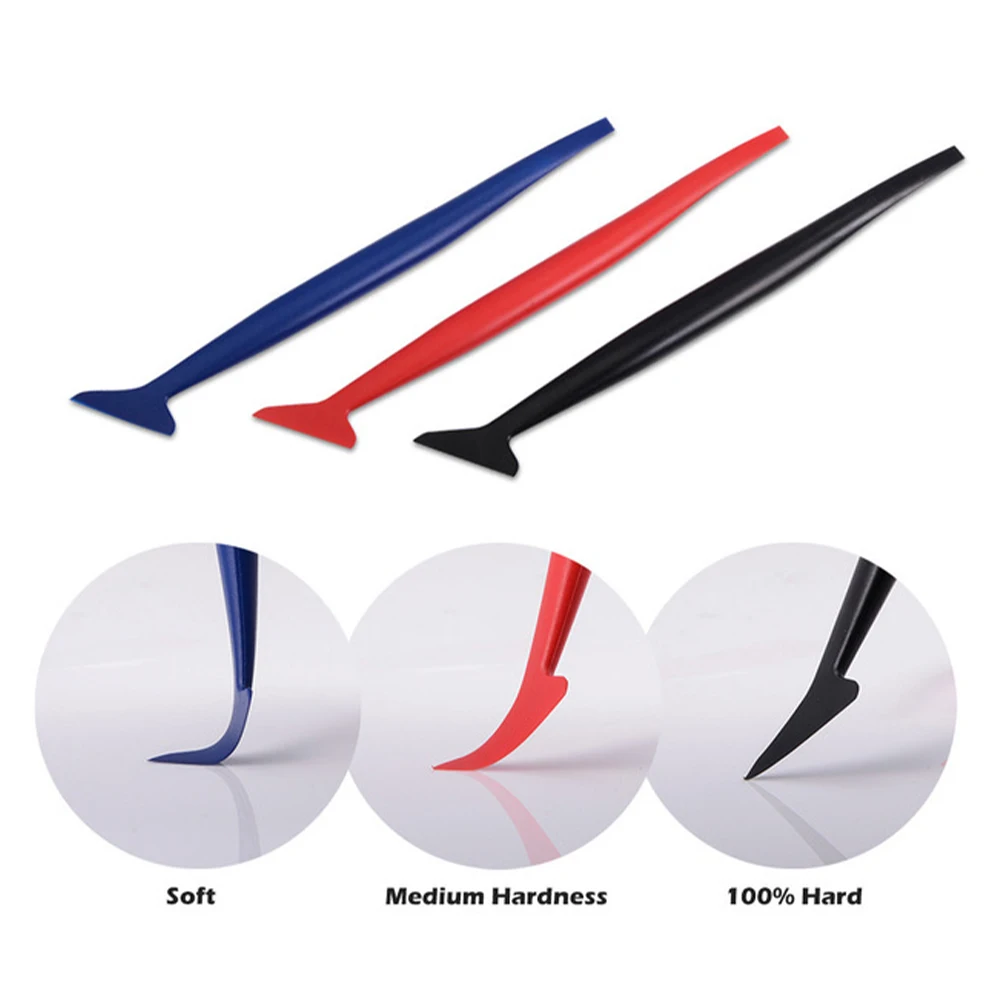 

3Pcs Car Stickers Hardness Wrap Vinyl Tools Micro Squeegee Scraper Car Micro Gasket Squeegee Car Film Wrapping Scraper Dropship