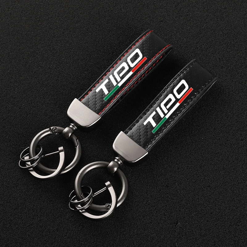 

Высококачественный автомобильный брелок из углеродного волокна и кожи с вращающейся подковой, спортивные пользовательские Брелоки для кл...
