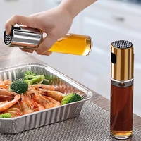 unibird 1pc 100ml oil spray diffuser glass bottler sprayer for kitchen bbq olive squirt container vinegar soy sauce fuel inject