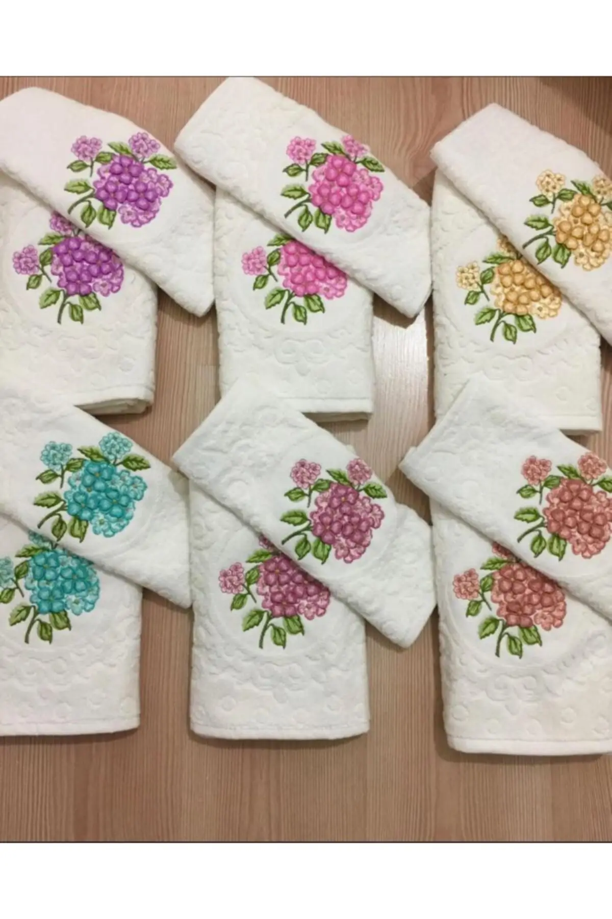 

Efsanem Elegans букет 3 D вышитые 6 + 6 штук (аналианя девушка) дауз полотенце