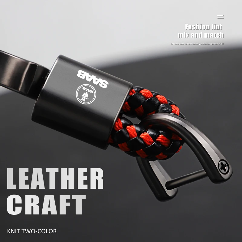 1 шт. новый автомобильный брелок из кожаного сплава качественный для SAAB 9-4X 9-7X 9-3 9-5