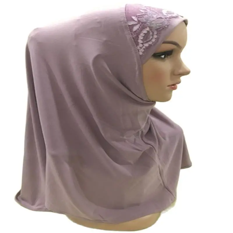 Высококачественный мусульманский шарф среднего размера 65*60 см размеры H020 |