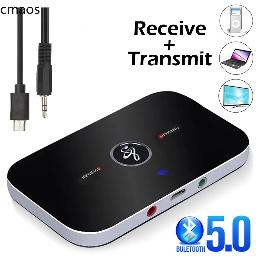 

Bluetooth 5.0 Audio Transmitter Receiver 3.5mm RCA AUX Jack Stereo Music Wireless Adapter Dongle For PC TV Headphone Car Speaker