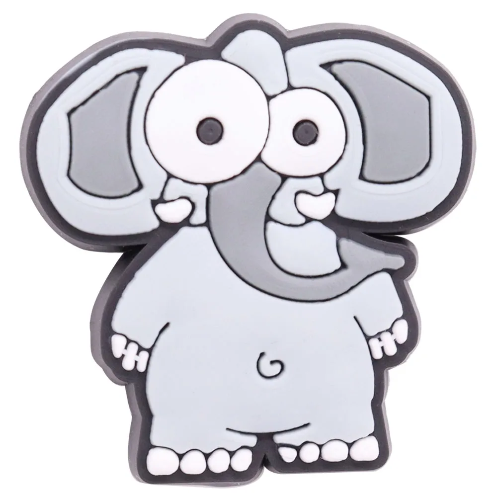 1 шт. Новый значок-брошь в подарок Модный карикатурный анимационный символ Зебра Слон Инсигния Детская брошь Силиконовые аксессуары для одежды на.